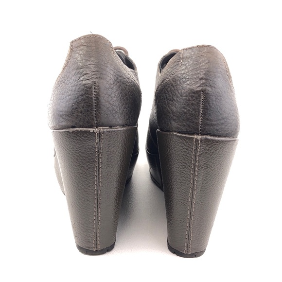 Korks Jenelle Oxford Lace-Up Platform Wedge Booties 7M - Picture 6 of 12